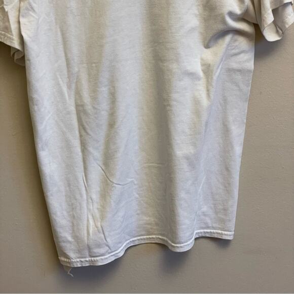 Gildan M Bushmills Irish Honey Whiskey short sleeve t-shirt white - Picture 7 of 7